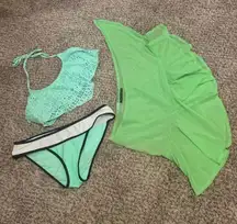 Bikini Swimsuit W/coverup/bundle