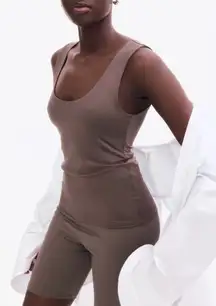 H&M Brown Sleeveless Tank Top