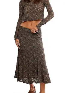 Free People Laney Top and Maxi Skirt Set. NWOT, size XS.