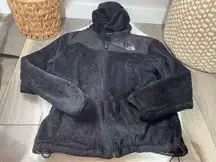 The North Face Osito Black Fuzzy Full Zip Up Jacket