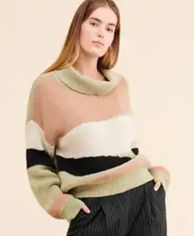 NWOT Anthropologie X Callahan Rosa Turtleneck Oversized Cotton Sweater