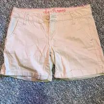 WallFlower Tan Khaki Shorts Size 3