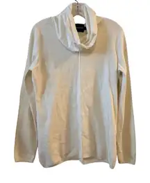 Calvin Klein Jeans Womens Cream Cowl Neck Long Sleeve Sweater Top Large