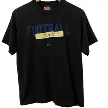 Nike Team Duke University Football Black Tshirt Size XL