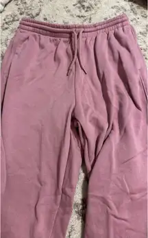 Divided H&M Cuffed Sweatpants Pink