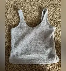 Sky Blue Fuzzy Women's Tank Top