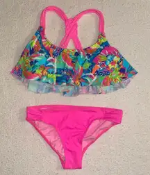 Flowy Flounce T Bikini Set