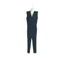 Maje Black Padded Short Sleeve Jumpsuit