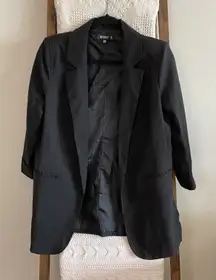 NWOT  black classic 3/4 sleeve blazer