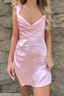 Satin mini dress