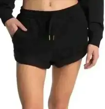 We Wore What Black Pull Up Shorts Size M NWT