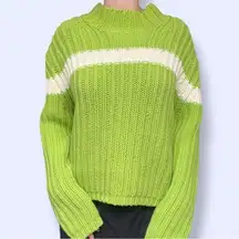 Vintage Y2K Tommy Hilfiger green chunky sweater