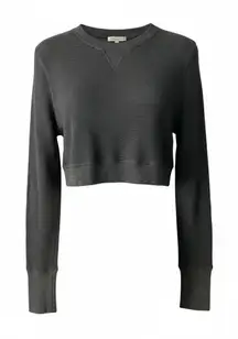 Mono B Black Crop Top