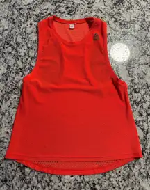 Reebok Sheer Short Sleeve Studio Mesh Crop Workout Top Small