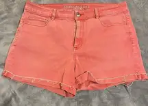 NWOT  SZ 16 Hi-Rise Shortie Super Super Stretch Pink Mauve Shorts