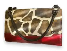 Vintage NEW Miche Jayma Sarah Animal Print Shell & Bag Exotic Preppy Statement