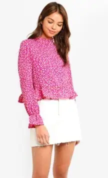 Cotton On NWT  Bree Frill Leopard Blouse