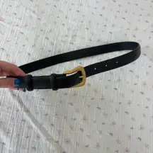 Princess Polly Black Belt Gold