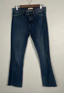 Tory Burch Harley straight Unfinished Pocket Stretchy Jeans Size 28