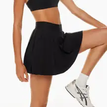 Aritzia tnaction Black Mini Pleated Tennis Skirt