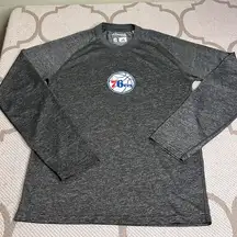 Adidas Ultimate Tee Philadelphia Basketball 76ers long sleeve climalite shirt