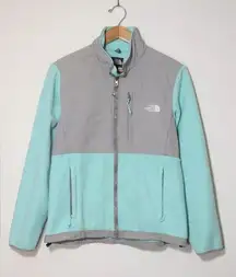 The North Face Vintage Polar Fleece Sherpa Jacket Blue Green Small Medium