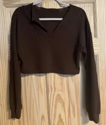 Long Sleeve Cropped Shirt