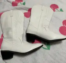 White Heel Boots