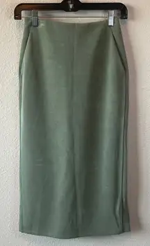 Lululemon Softstream High Rise Midi Skirt Green Size 4