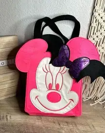 Disney  Minnie Mouse Glow in Dark Trick or Treat Pink Purple Bag