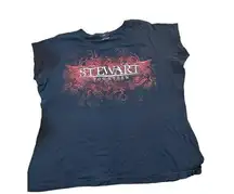 Chase Authentics Nascar Shirt Stewart Fourteen Black Womens Short Sleeves 2X