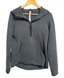 Lululemon Fleece‎ & Thank You Pullover Heathered Black size 10