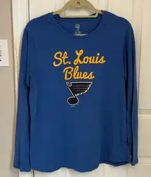 NHL St. Louis Blues Long-Sleeve Crewneck Tee Shirt