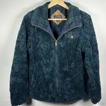 Pendleton Fuzzy Sherpa Teddy Full Zip Jacket Women's Medium Wool
