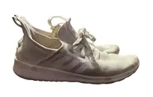 Adidas Cloudfoam Pure Shoes Womens Size 8.5 White Knit Lace Up Running Athletic