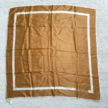 Diane von Furstenberg Baar & Beards Vintage Deadstock Copper Border Square Scarf