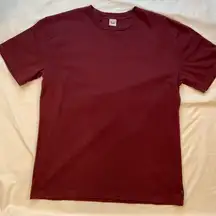 Aritzia TNA maroon cotton short sleeve‎ Tee shirt, crew neck, oversized small