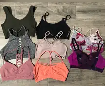 Bundle of 8 sports bras - all size XS/S