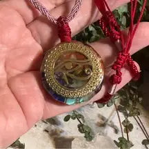 Orgonite Chip Evil Eye-Eye Of Horus Gemstone Chakra Necklace