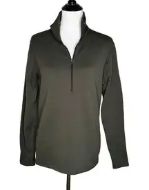 Mountain Hardwear Green Fleece Pullover‎ 1/2 Zip Long Sleeve Women's Size M