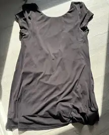 Aerie Offline Black Tennis Dress/ Skort with Scooped Back Size XL