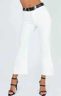 Faye Cropped Jeans In White Denim