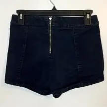 Dark Blue High Waist Denim Shorts Size 5