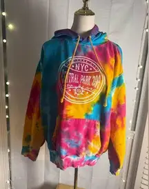 MV Sport Tie-Dye Central Park Zoo Hoodie Unisex Size Large