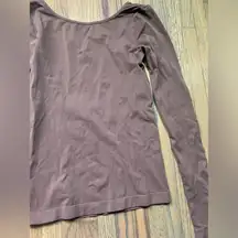 Intimately fp free people medium/large brown long sleeve open back