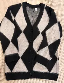 Divided H&M Cardigan Black White