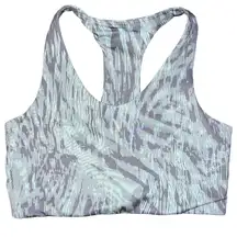 Z by Zella Longline Sports Bra in Green Placid Eon Print Size Medium