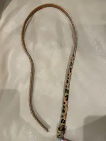 Cheetah print belt