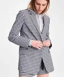 Rag & bone Ames Boyfriend Fit Gingham Cotton Blazer