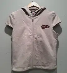 Vintage 2000s Harley Davidson Beige Short Sleeve Zip Up Top Size Medium